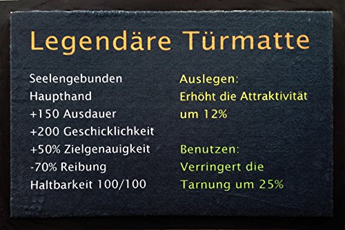 empireposter Legendäre Türmatte - Fußmatte, Größe: 60 x 40 cm, Material Polypropylen