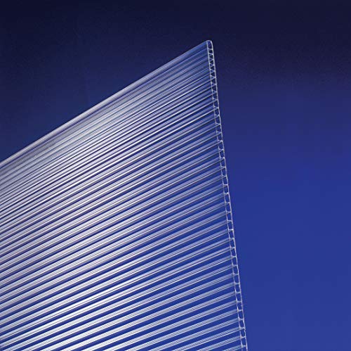 Polycarbonat Universal Stegplatten für Gewächshäuser klar 1200 x 800 x 4,5 mm