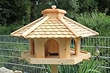 Vogelhaus Vogelhäuser-(V52)-Vogelfutterhaus Vogelhäuschen-aus Holz- -Lärche