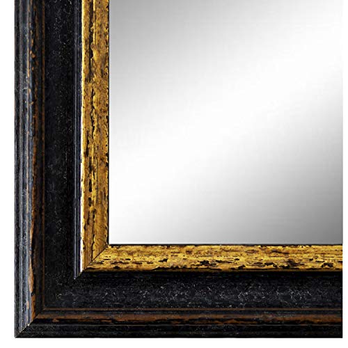 Online Galerie Bingold Spiegel Wandspiegel Schwarz Gold 50 x 140 cm - Barock, Antik, Landhaus, Vintage - Alle Größen - Massiv - Holz - AM - Forli