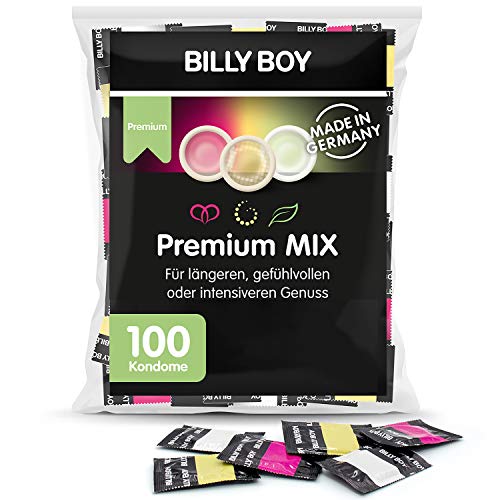 Billy Boy Kondome Premium Mix - 100er Großpackung – Transparente Kondome Für Längeren, Gefühlvollen Oder Intensiveren Genuss