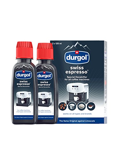 Durgol Swiss Espresso - Spezial-Entkalker - Kaffemaschinen, 2er Pack (4 x 125 ml)