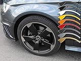 9x20 Zoll ET26 Felgen-Aufkleber für RS4 RS5 VW Audi 5-Arm Rotor Felgen Rim Decal (Silber metallic)