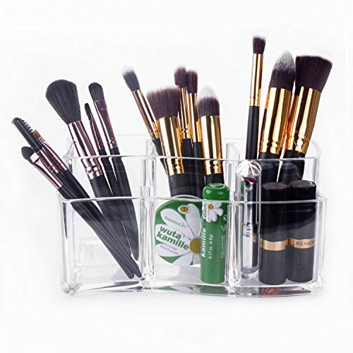 Czemo Kosmetik Organizer Makeup-Pinsel Becher Acryl Kosmetik Aufbewahrung Kosmetikpinsel Behälter (2)