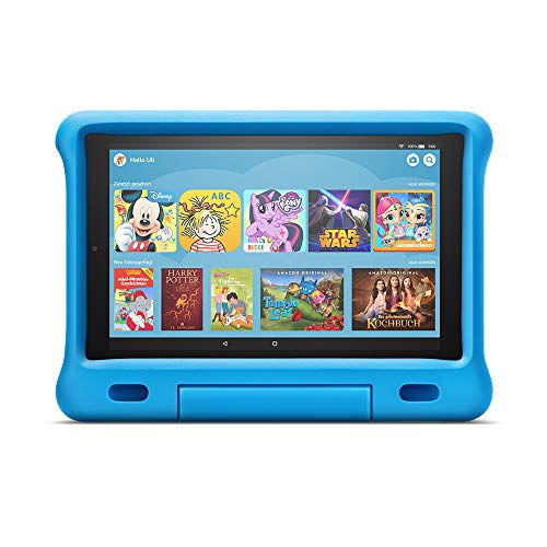 Fire HD 10 Kids -Tablet | Ab dem Vorschulalter | 10,1 Zoll, 1080p Full HD-Display, 32 GB, blaue kindgerechte Hülle (vorherige Generation – 9.)