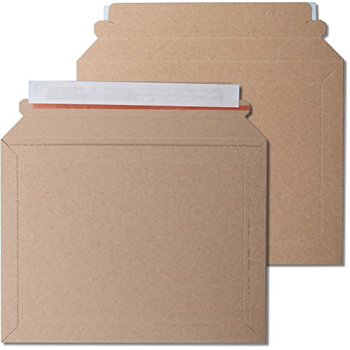 kraftmax 100 x Premium Verpackung/Versandtaschen - Frustfreie Versandtasche aus Pappkarton - DIN A5-23,5 x 18 cm