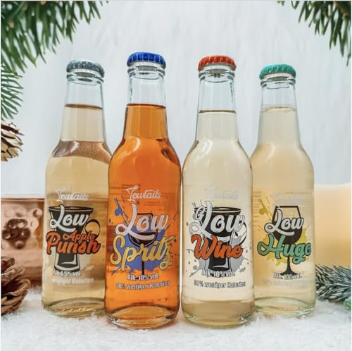Lowtails Festlicher Wintermix: Alkoholische Winter-Getränke mit Alkoho, ohne Zucker und wenig Kalorien - 12er Pack