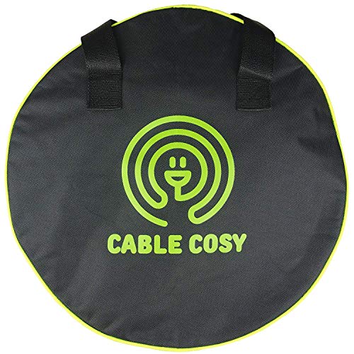 Luigi's Cable Cosy Bag - Ladekabel Tasche (40cm Durchmesser) - Kabeltasche für Netzkabel - Runde Tasche für Wohnwagen, Werkzeuge, Überbrückungskabel, Caravan und Gartengeräte