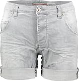 Please Damen Jeans Short D 85B_CO0D20-D0A0 Regular Fit - Grau - Grigio Denim, Größe:XL, Farbe:Grigio Denim 1955