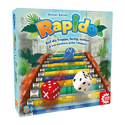 Game Factory 646291 Rapido, aufregendes Würfelspiel für alle Generationen, ab 8 Jahren