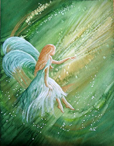 silwi-art***** Engelbilder, Engelkarte XL, Schutzengelbild, hochwertiger Fotoprint Dein Engel erfüllt Deine Hoffnung Engelkarte XL limitiert Geschenkidee