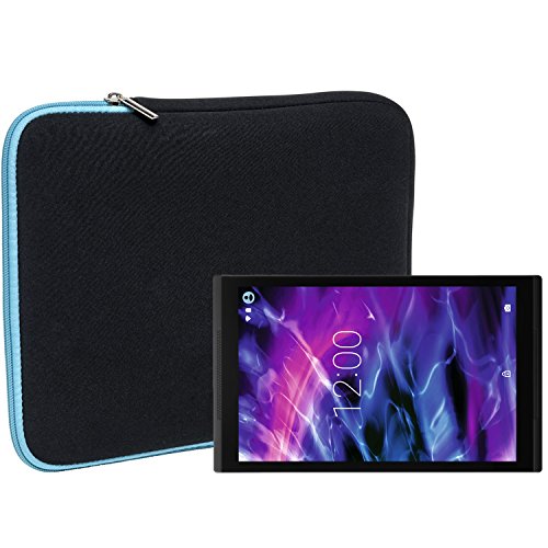 Slabo Tablet Tasche Schutzhülle für Medion Lifetab S10352 (MD 99482) Hülle Etui Case Phablet aus Neopren – TÜRKIS/SCHWARZ