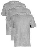 PUMA T-Shirt Herren Kurzarm, Statement Deluxe Edition, Baumwolle, Grau, Größe XL - 3er Set