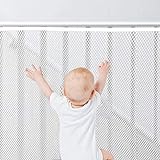 Treppen Schutznetz Kinder, Geländer Sicherheitsnetz, Treppenschutznetz für Kinder, Safety Net, Treppe Geländer Zaun Mesh, Sicherheitsnetz für Balkon, Baby Balkonnetz (2m x 78cm)
