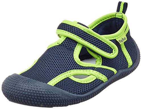 Playshoes Jungen Unisex Kinder UV-Schutz Sandale Aqua Schuhe, Marine/grün, 26/27 EU