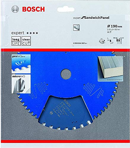 Bosch Professional Kreissägeblatt Expert for Sandwich Panel (190 x 30 x 2 mm, Zähne 36, Zubehör Kreissäge)