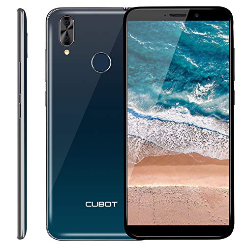 CUBOT J7 Android 9.0 Dual SIM (DREI Slots) Smartphone ohne Vertrag, 5.7' (18:9) Touch Display mit 2800mAh Abnehmbarer Akku, 128GB Erweiterbar, 2GB Ram+16GB Rom, Dual kameras und Face-Unlock (Gradient)