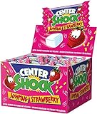 Center Shock Jumping Strawberry, Box mit 100 Kaugummis, extra-sauer mit Erdbeer-Geschmack, ideal für Geburtstag, Pinata, Partys & Candy-Bar, 400g