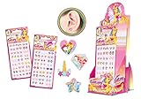 CRAZE Klebeohrringe Mädchen GALUPY Selbstklebende Ohrringe für Mädchen Kinderschmuck Unicorn Einhorn Ohrringe Sticker Earrings 3D Aufkleber 22559