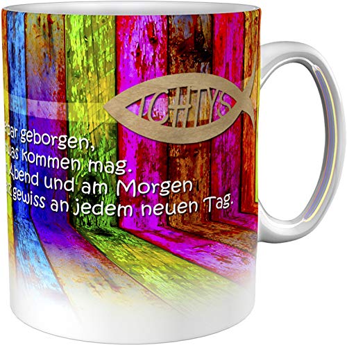 metALUm Kaffeetasse Buntes Holz Christlich # 3300100161
