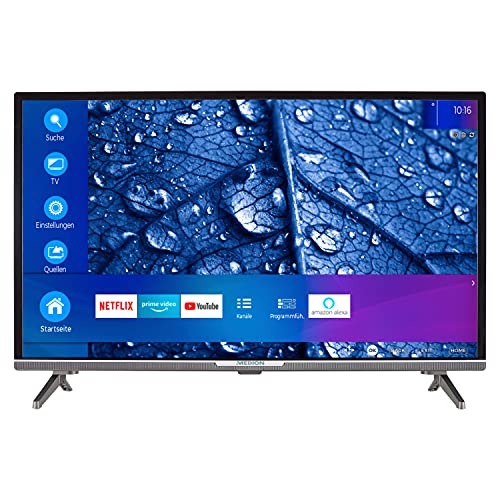 MEDION P13225 80 cm (31,5 Zoll) Full HD Fernseher (Smart-TV, HDR 10, Netflix, Prime Video, WLAN, PVR, Bluetooth, HD Triple Tuner, CI+)