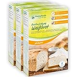 Glutenfreie Backmischung Weißbrot, Toastbrot | 3x400gr | Hanneforth