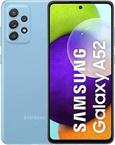 Samsung Galaxy A52 Smartphone ohne Vertrag 6.5 Zoll Infinity-O FHD+ Display, 128 GB Speicher, 4.500 mAh Akku und Super-Schnellladefunktion, blau, 30 Monate Herstellergarantie [Exklusiv bei Amazon]