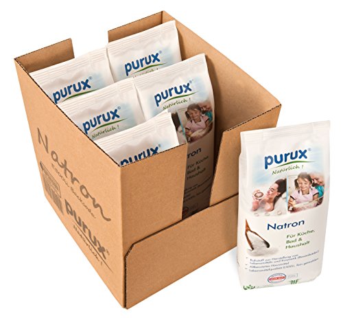 Purux Natron Pulver 5kg + 1kg Bonus, Lebensmittelqualität nachhaltig verpackt