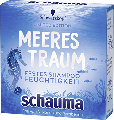 SCHWARZKOPF SCHAUMA Festes Shampoo Meerestraum Feuchtigkeit Limited Edition, 6er Pack (6 x 85 g)
