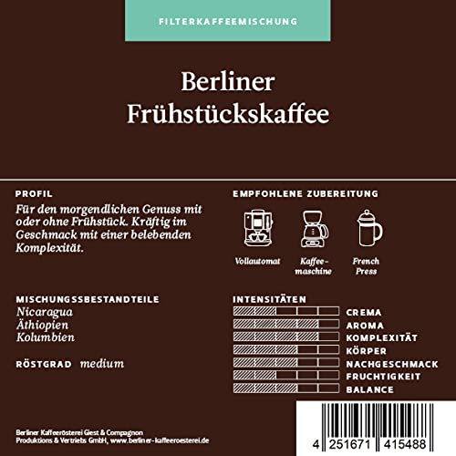 Berliner Frühstückskaffee Bohne 1000g