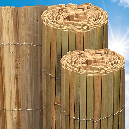 Sol Royal Bambus Sichtschutz SolVision B89 140x600 cm – FSC® Bambusmatte als Wind- & Blickschutz für Garten & Balkon – Robuster Natursichtschutz aus natürlichem Bambus Witterungsbeständig