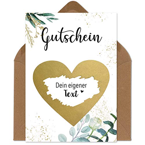 Rubbelkarten zum selber beschriften - Gutschein - Rubbellos für eigenen Text Geschenke Geschenkideen als Geschenk Gutschein zum Geburtstag