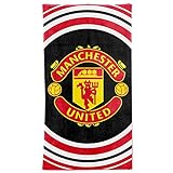 Mufc offizielles Manchester United-Strandtuch, 100 % Baumwolle, 70 x 140 cm
