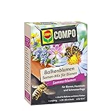 COMPO Balkonblumen Samen-Mix für Bienen, Blumensamen, Blumenmischung, Sommerblumen, 100 g, 15 m²