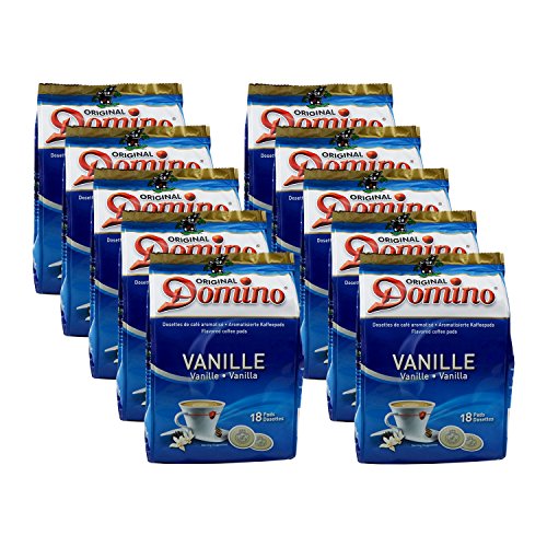 10 x DOMINO Kaffeepads Vanille 18 Pads