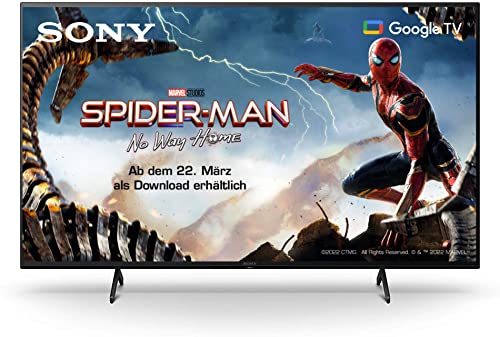 Sony KD-55X80J BRAVIA 139cm (55 Zoll) Fernseher ( Android TV, LED, 4K Ultra HD (UHD), High Dynamic Range (HDR) , Google TV, Smart TV, 2021 Modell) Schwarz