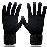 VIAUMBR Handschuhe Herren Damen Strickhandschuhe Winterhandschuhe Touchscreen Fingerhandschuhe Laufhandschuhe Fleece Warme Winddichte Sport Fahrrad Laufen Wandern Radsport