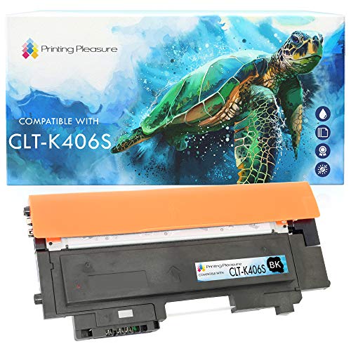 Printing Pleasure CLT-K406S Toner kompatibel für Samsung Xpress SL C410W C460FW C460W C467W CLP-360 CLP-365 CLP-365W CLX-3305 CLX-3305FN 3305W, Schwarz