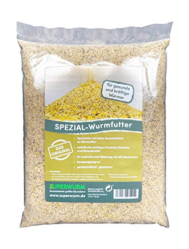 SUPERWURM Spezial-Wurmfutter, Beutel 1 Liter