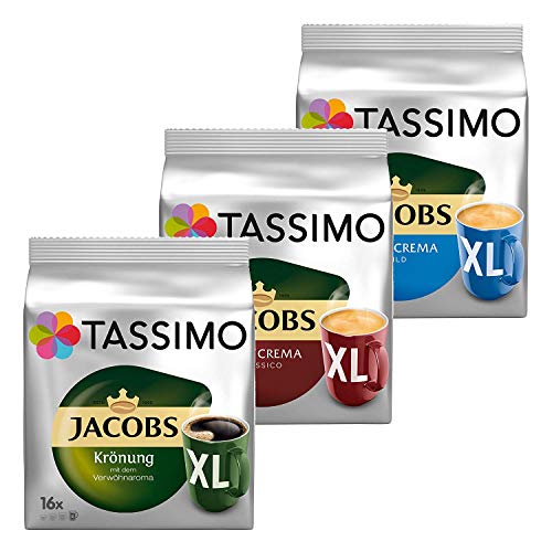Tassimo XL in Serie, die Großen von Tassimo in einem Set, T-Discs 3er Pack