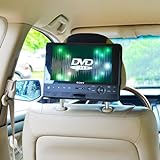 Auto Kopfstützenhalterung für Drehgelenk & Flip 10 Zoll DVD-Player Kfz Halterung Kopfstütze - von TFY, schwarz
