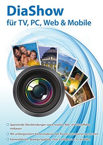 DiaShow Gestalter für TV, PC, Web & Mobile inklusive Bildbearbeitung für Windows 11/10/8.1/8/7/Vista und XP