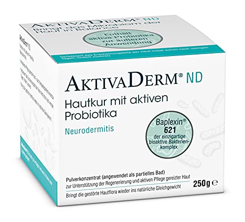 AktivaDerm ND 250 g bei Neurodermitis - lindert Juckreiz & trockene Haut - medizinische Hautpflege - klinisch getestet - mit aktiven Probiotika