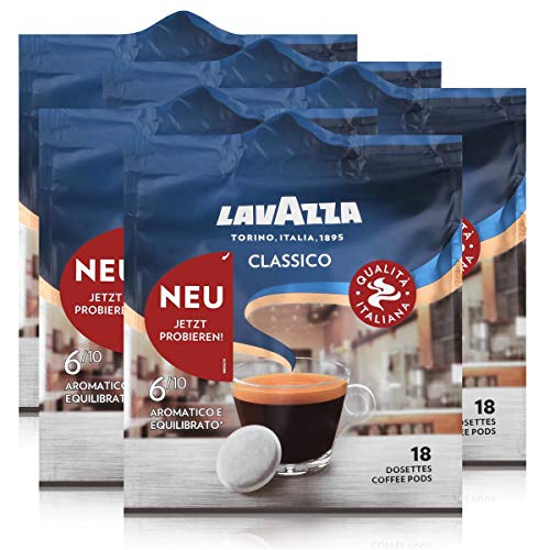 Lavazza Kaffeepads Classico 18 Pads - Für Kaffee-Padmaschinen 125g (5er Pack)