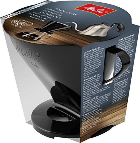 Melitta Kaffeehalter für Filtertüten, Kaffeefilter 1x6 Standard, Kunststoff, Schwarz, 217571
