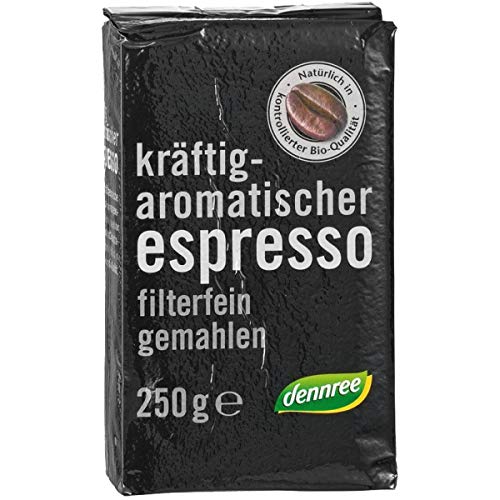 dennree Espresso, gemahlen (250 g) - Bio