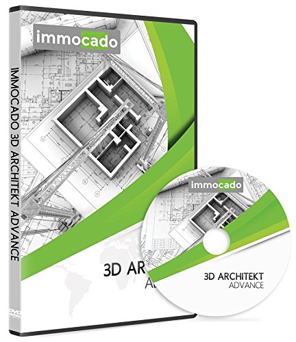 Immocado 3D Architekt Advance - 3D CAD Hausplaner und Architektur-Software inklusive Raumplaner, Gartenplaner, Grundrisserstellung, Geländemodellierung, Badplaner, Küchenplaner, Wohnungsplaner