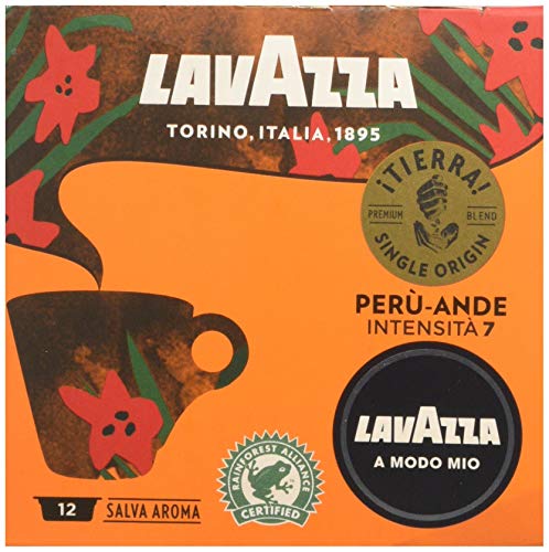 Lavazza A Modo Mio Peru-Ande, Selva Alta, Kaffee, Kaffeekapseln, Arabica, 12 Kapseln