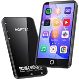 AGPTEK WLAN MP3 Player Bluetooth 3,5' Touchscreen MP4 Android 8.1 mit Spotify, Deezer, Audible, Amazon Music, 2+16 GB HiFi-Musikplayer mit Lautsprecher/FM-Radio, extern bis zu 128 GB