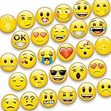 MORCART 28 Stück Magnete, Emoji Kühlschrankmagnete lustige Smiley Magnets Dekorative für Magnettafel, Kühlschrank, Whiteboard, Küche, Pinnwand Büro Kinder und Erwachsene Geschenk